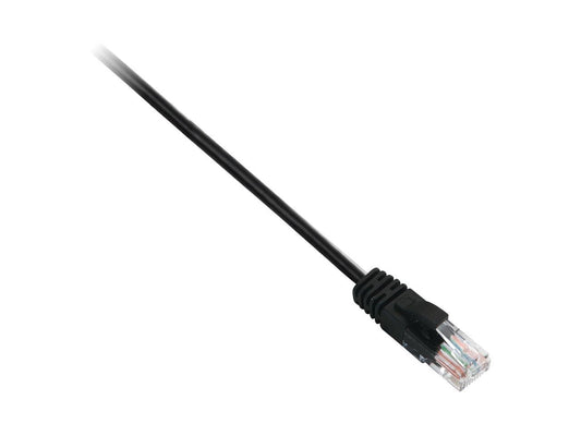 V7 V7N3C5E-06F-BLK 6 ft. Cat 6 Black Network Ethernet 350MHz Cable