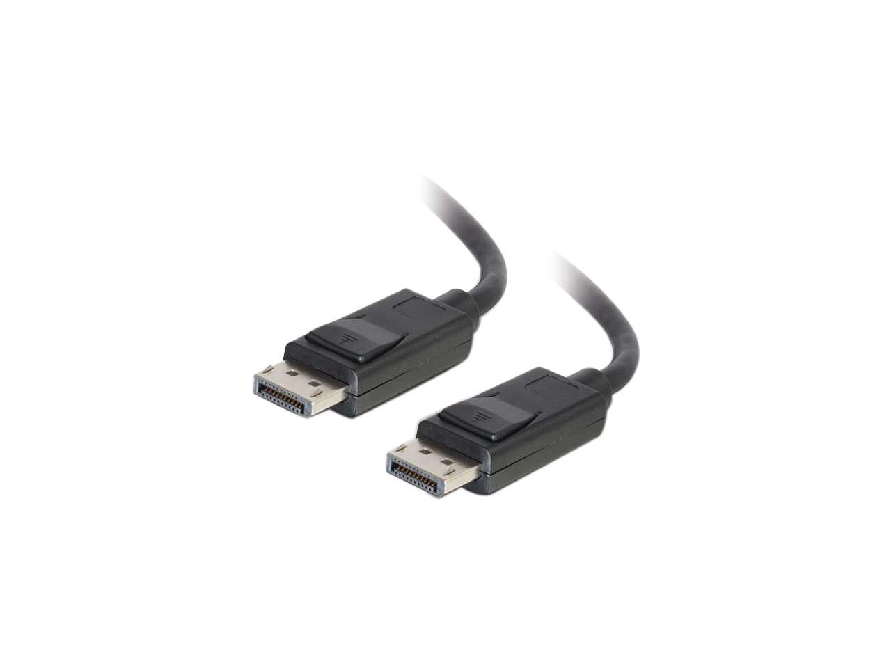 C2G 54401 Displayport Cable with Latches M/M, 8K UHD Compatible - Digital Audio Video, Black (6 Feet, 1.82 Meters)
