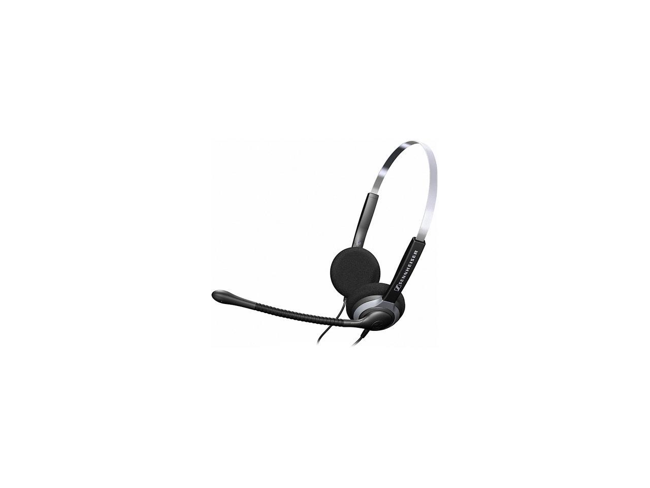 Over-the-Head SH250 Double-Sided Headset with Omni-Directional Microphone - Black