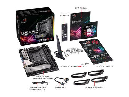 ASUS ROG STRIX B350-I GAMING AM4 AMD B350 SATA 6Gb/s USB 3.1 Mini ITX AMD Motherboard