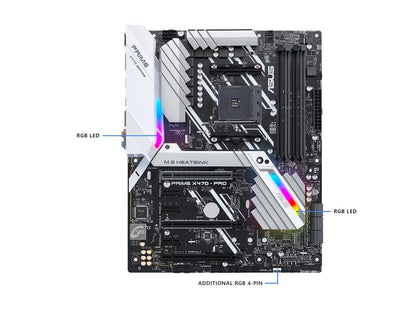 ASUS Prime X470-Pro AM4 AMD X470 SATA 6Gb/s ATX AMD Motherboard