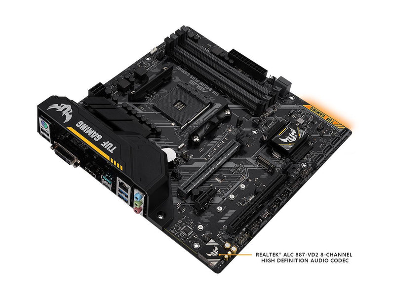 ASUS TUF B450M-PLUS GAMING AM4 AMD B450 SATA 6Gb/s Micro ATX AMD Motherboard