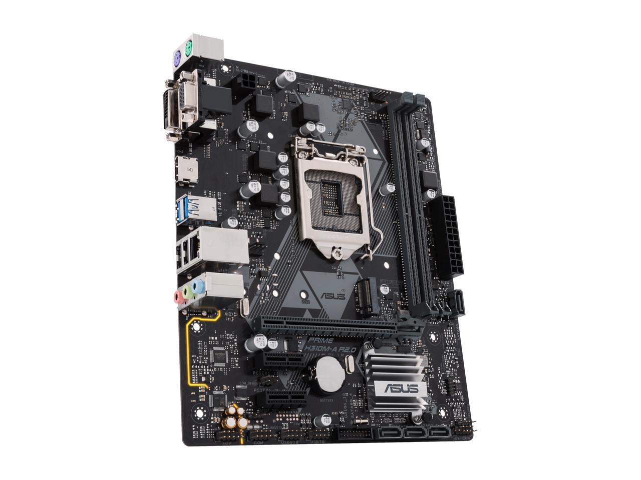 Asus Prime H310M-A R2.0/CSM Desktop Motherboard - Intel Chipset - Socket H4 LGA-1151