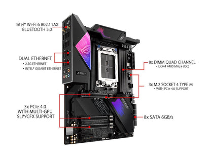 ASUS ROG STRIX TRX40-E GAMING sTRX4 AMD TRX40 SATA 6Gb/s ATX AMD Motherboard