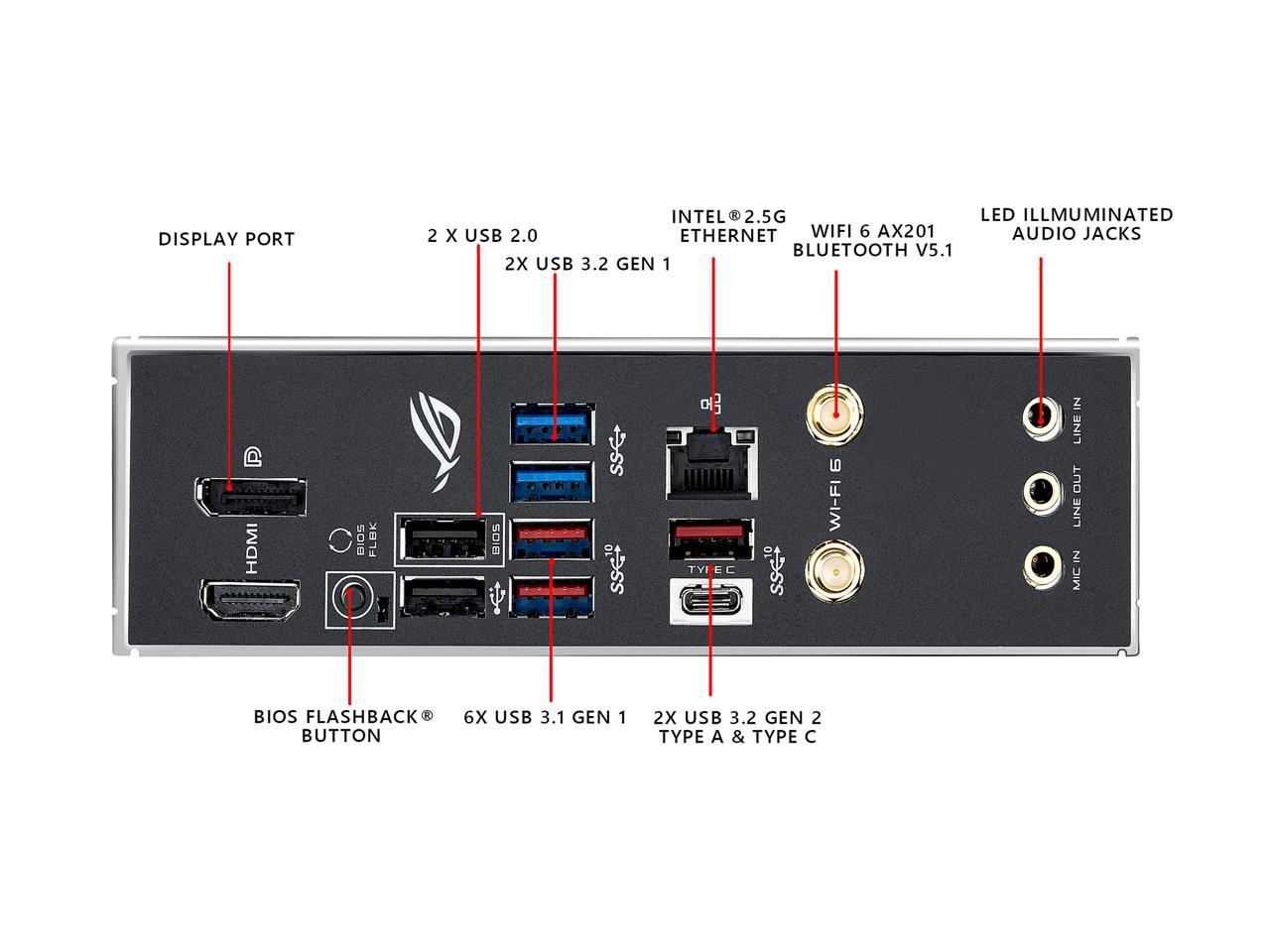 ASUS ROG STRIX Z490-I GAMING (WiFi 6) LGA 1200 (Intel 10th Gen) Intel Z490 SATA 6Gb/s Mini ITX Intel Motherboard (8+2 Power Stages, DDR4 4800, Intel 2.5Gb Ethernet, USB 3.2 Front Panel Type-C, HDMI 2.0a and AURA Sync)