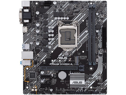 ASUS PRIME H410M-A/CSM LGA 1200 Intel H410 SATA 6Gb/s Micro ATX Intel Motherboard