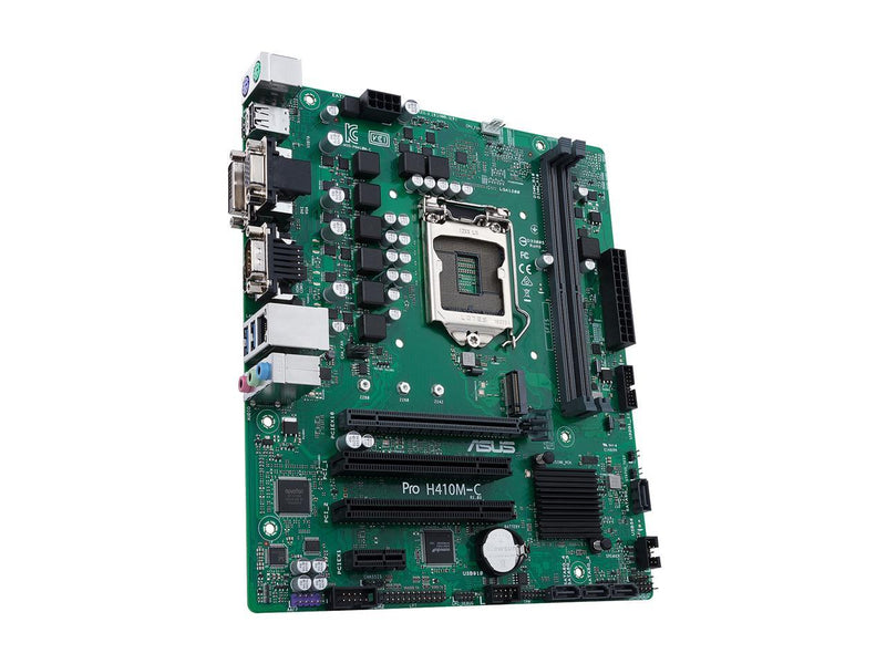 ASUS PRO H410M-C/CSM LGA 1200 Intel H410 SATA 6Gb/s Micro ATX Intel Motherboard