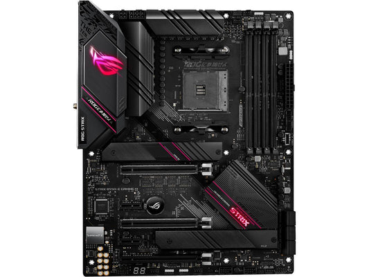ASUS ROG Strix B550-E Gaming AMD AM4 (3rd Gen Ryzen) ATX Gaming Motherboard (PCIe 4.0, NVIDIA SLI, WiFi 6, 2.5Gb LAN, 14+2 Power Stages, Front USB 3.2 Type-C, Addressable Gen 2 RGB and AURA Sync)