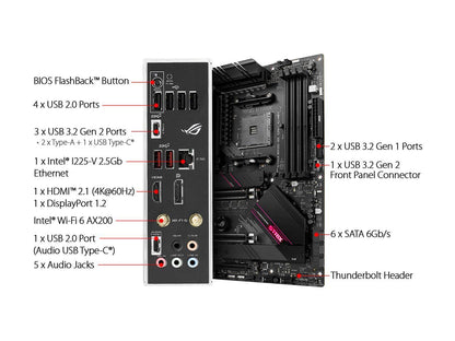 ASUS ROG Strix B550-XE Gaming WiFi AMD AM4 (Zen 3/3rd Gen Ryzen) ATX Gaming Motherboard (PCIe 4.0, WiFi 6, 2.5Gb LAN, 16 (90A) Power Stages, Bundled ASUS Hyper M.2 x16 Gen 4 Card, Addressable Gen 2 RGB and AURA Sync)