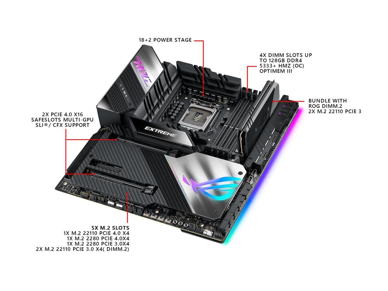 ASUS ROG MAXIMUS XIII EXTREME LGA 1200 Intel Z590 SATA 6Gb/s Extended ATX Intel Motherboard