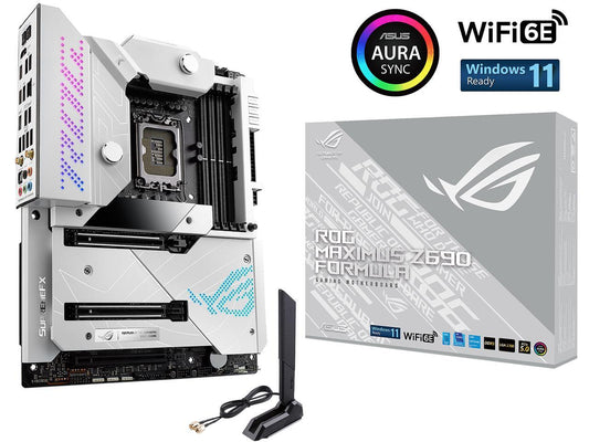ASUS ROG Maximus Z690 Formula(WiFi 6E) LGA1700(Intel®12th&13th Gen) ATX gaming motherboard (PCIe® 5.0,DDR5,20+1 power stages,LiveDash 2â€?OLED,Five?M.2,1xPCIe 5.0 M.2, USB 3.2 Gen 2x2 front-panel connector with Quick Charge 4+ Support.