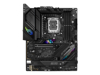 ASUS ROG Strix B760-F Gaming WiFi Intel B760(13th and 12th Gen) LGA 1700 ATX motherboard, 16 + 1 power stages, DDR5 up to 7800 MT/s, PCIe 5.0, three M.2 slots, WiFi 6E, USB 3.2 Gen 2x2 Type-C®, and Aura Sync RGB