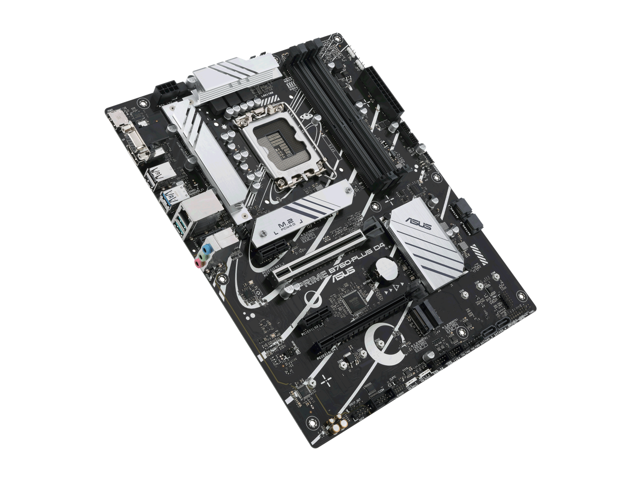 ASUS Prime B760-PLUS D4 Intel B760(13th and 12th Gen) LGA 1700 ATX motherboard with PCIe 5.0, three PCIe 4.0 M.2 slots, DDR4, Realtek 2.5Gb Ethernet, DisplayPort, VGA, HDMI, SATA 6 Gbps, USB 3.2 Gen 2x2 Type-C, front USB 3.2 Gen 1 Type-C
