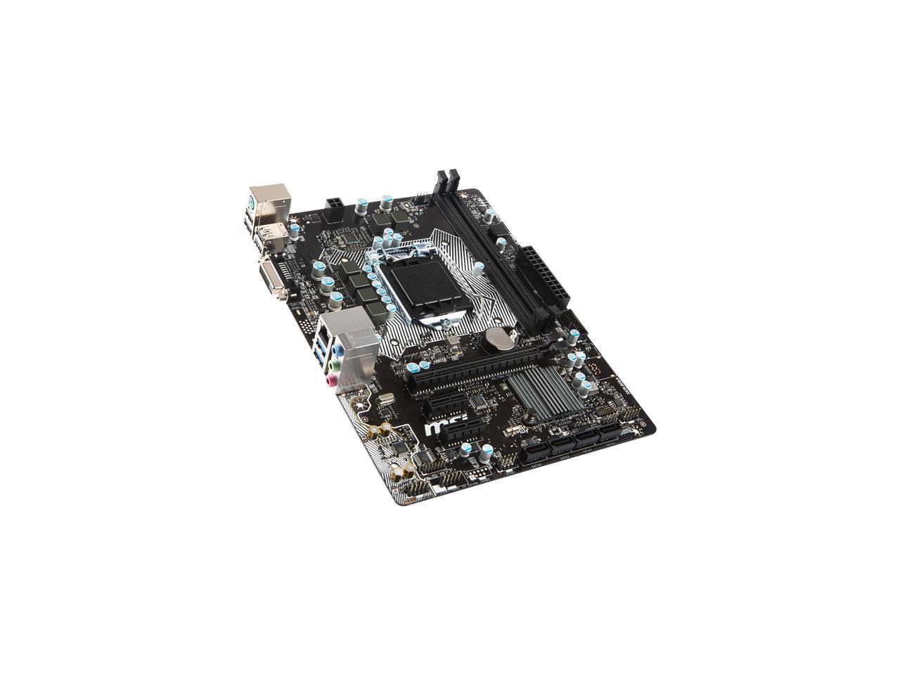 MSI H110M PRO-D LGA 1151 Intel H110 SATA 6Gb/s USB 3.1 Micro ATX Intel Motherboard