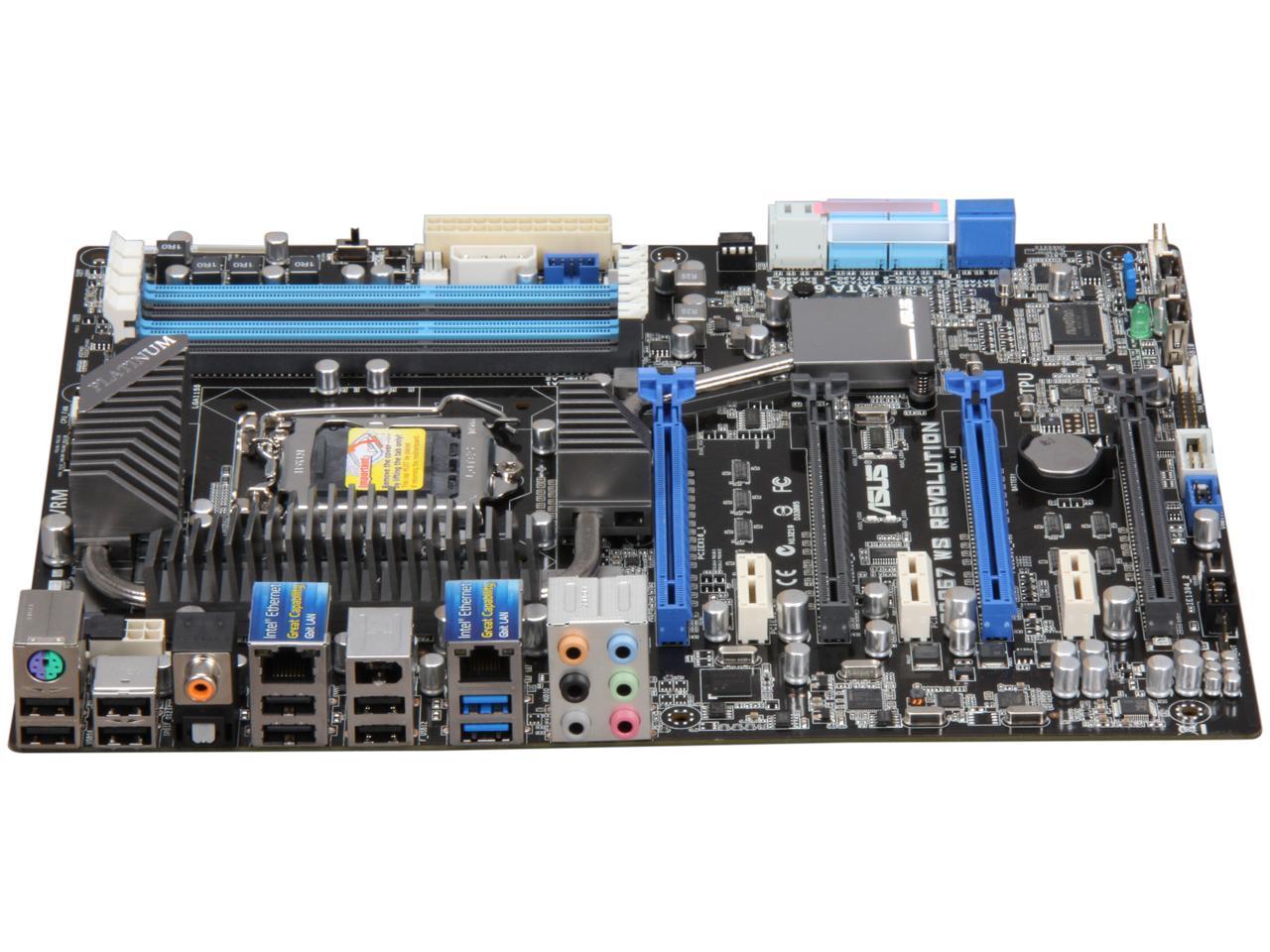 ASUS P8P67 WS REVOLUTION<REV 3.0> LGA 1155 Intel P67 / NVIDIA NF200 SATA 6Gb/s USB 3.0 ATX Intel Motherboard with UEFI BIOS