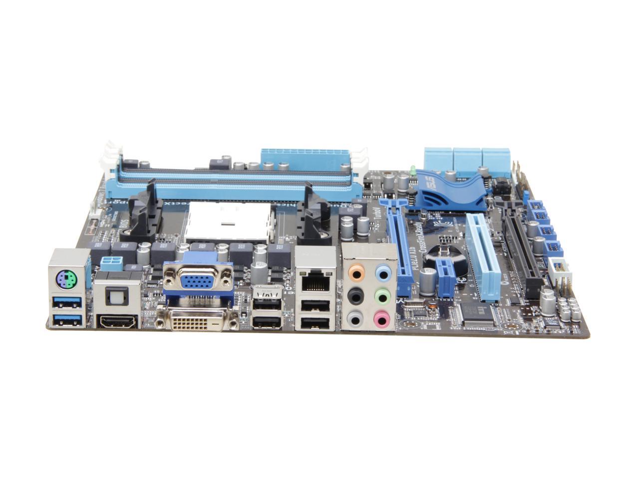 ASUS F1A55-M/CSM FM1 AMD A55 (Hudson D2) USB 3.0 HDMI Micro ATX AMD Motherboard with UEFI BIOS