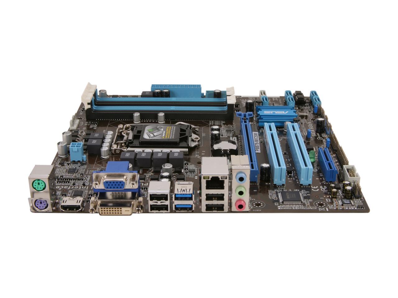 ASUS P8B75-M/CSM LGA 1155 Intel B75 HDMI SATA 6Gb/s USB 3.0 Micro ATX Intel Motherboard