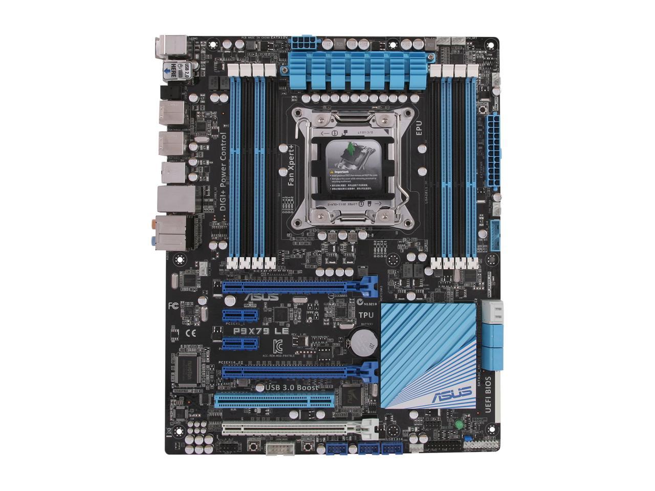 ASUS P9X79 LE LGA 2011 Intel X79 SATA 6Gb/s USB 3.0 ATX Intel Motherboard