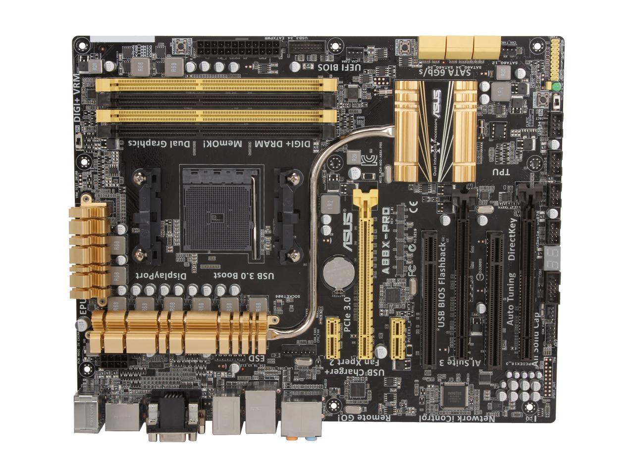 ASUS A88X-PRO FM2+ / FM2 AMD A88X (Bolton D4) SATA 6Gb/s USB 3.0 HDMI ATX AMD Motherboard