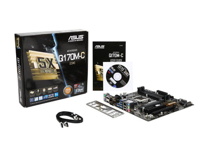 ASUS Q170M-C/CSM LGA 1151 Intel Q170 HDMI SATA 6Gb/s USB 3.0 uATX Intel Motherboard