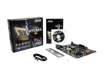 ASUS - MOTHERBOARDS H110M-A/M.2 Intel H110 HDMI SATA 6Gb/s USB 3.0 Micro ATX Motherboards - Intel
