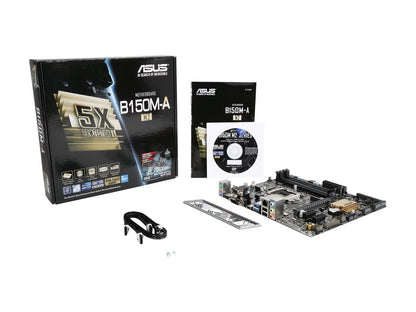 ASUS B150M-A/M.2 LGA 1151 Intel B150 HDMI SATA 6Gb/s USB 3.0 Micro ATX Motherboards - Intel