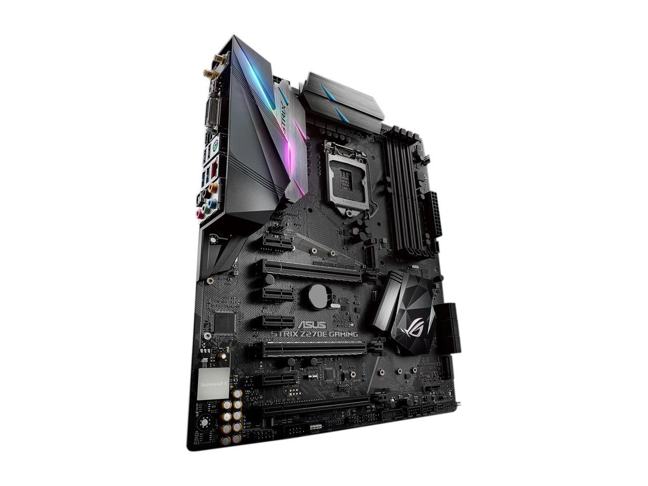 ASUS ROG STRIX Z270E GAMING LGA1151 DDR4 DP HDMI DVI M.2 ATX Motherboard with Onboard AC Wi-Fi and USB 3.1
