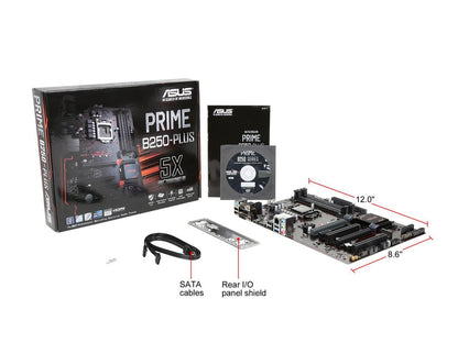 ASUS PRIME B250-PLUS LGA 1151 Intel B250 HDMI SATA 6Gb/s USB 3.0 ATX Motherboards - Intel
