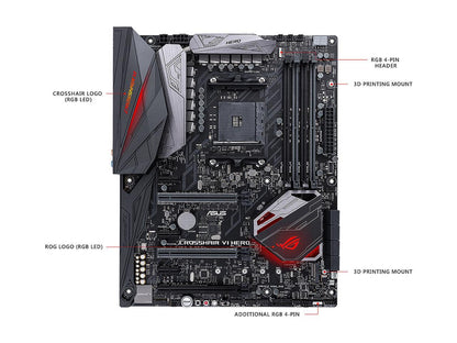 ASUS ROG Crosshair VI Hero AM4 AMD X370 SATA 6Gb/s USB 3.1 ATX AMD Motherboard