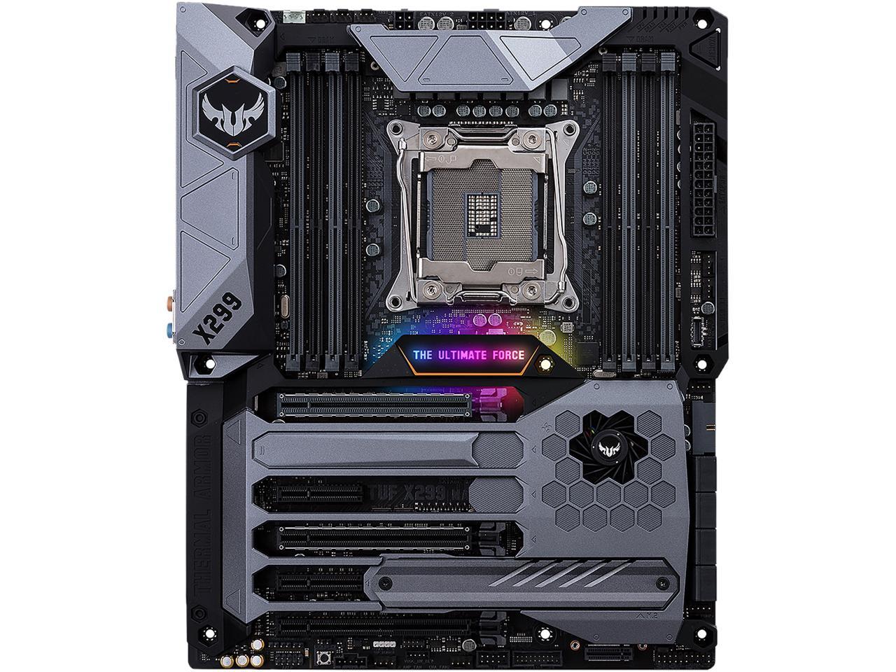 ASUS TUF X299 MARK I LGA2066 DDR4 M.2 USB 3.1 DUAL LAN X299 ATX Motherboard for Intel Core i9 and i7 X-Series Processors