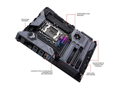 ASUS TUF X299 MARK I LGA2066 DDR4 M.2 USB 3.1 DUAL LAN X299 ATX Motherboard for Intel Core i9 and i7 X-Series Processors