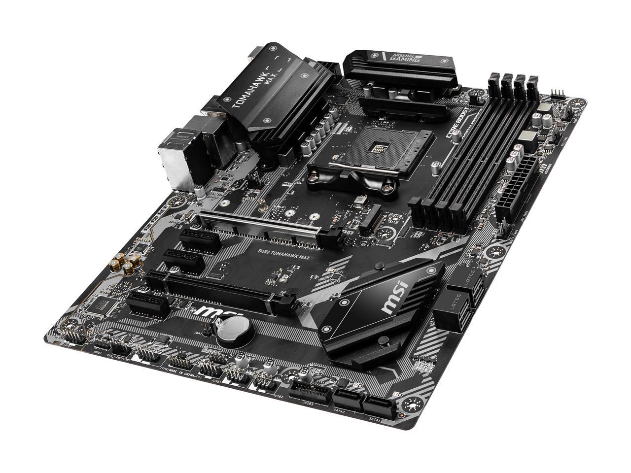 MSI B450 TOMAHAWK MAX AM4 AMD B450 SATA 6Gb/s ATX AMD Motherboard