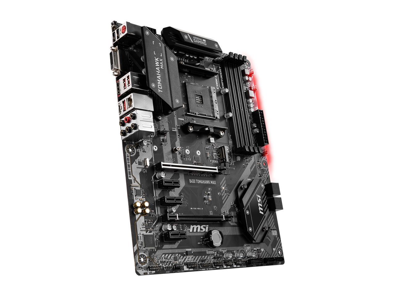 MSI B450 TOMAHAWK MAX AM4 AMD B450 SATA 6Gb/s ATX AMD Motherboard