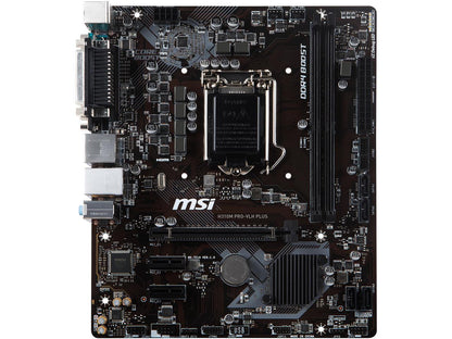 MSI PRO H310M PRO-VLH PLUS LGA 1151 (300 Series) Intel H310 SATA 6Gb/s Micro ATX Intel Motherboard