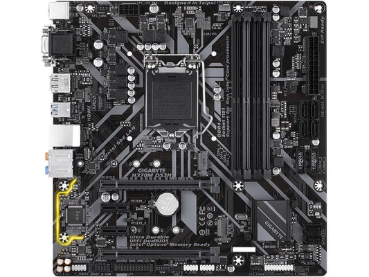 GIGABYTE H370M DS3H LGA 1151 (300 Series) Intel H370 HDMI SATA 6Gb/s USB 3.1 Micro ATX Intel Motherboard