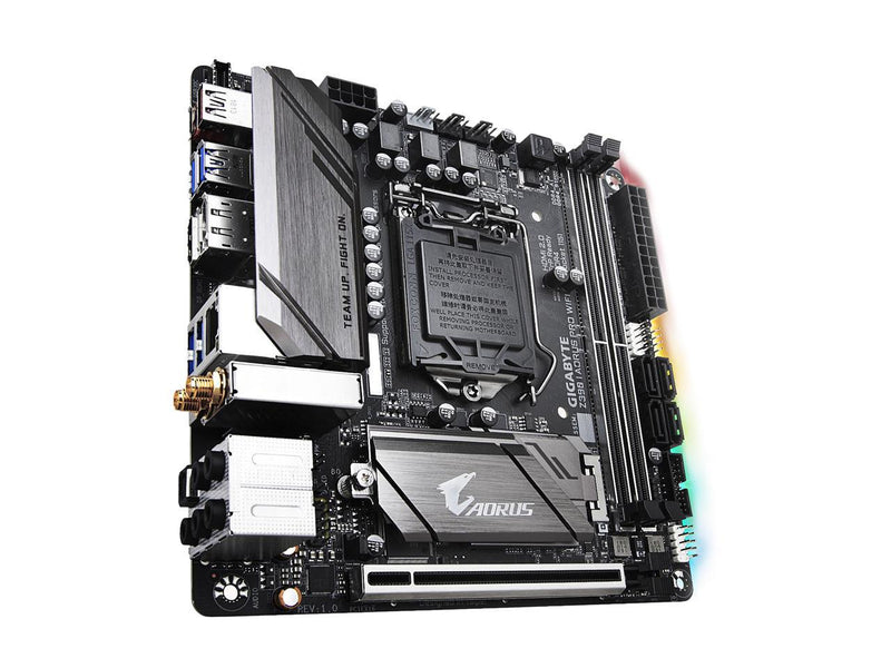 GIGABYTE Z390 I AORUS PRO WIFI LGA 1151 (300 Series) Intel Z390 SATA 6Gb/s Mini ITX Intel Motherboard