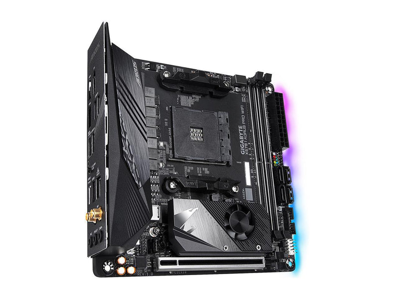 GIGABYTE X570 I AORUS PRO WIFI AMD Ryzen 3000 PCIe 4.0 SATA 6Gb/s USB 3.2 AMD X570 Mini-ITX Motherboard