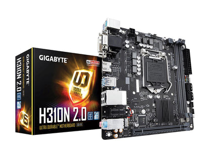 GIGABYTE H310N 2.0 LGA 1151 (300 Series) Intel H310 SATA 6Gb/s Mini ITX Intel Motherboard