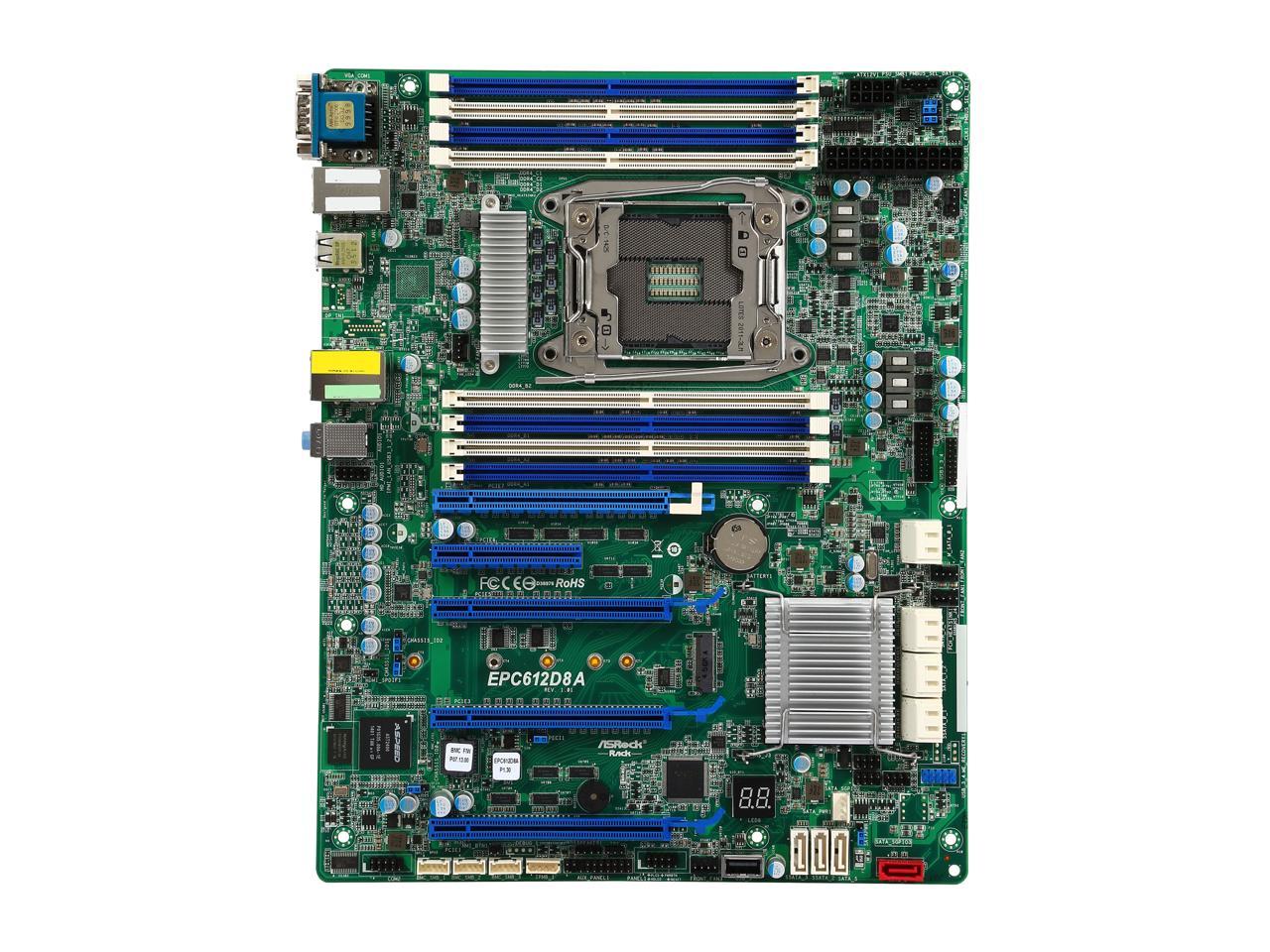 ASRock EPC612D8A ATX Server Motherboard Socket LGA 2011 R3 Intel C612