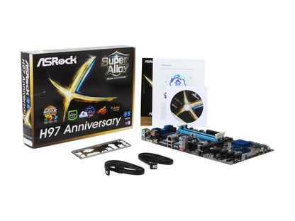 ASRock H97 Anniversary LGA 1150 Intel H97 HDMI SATA 6Gb/s USB 3.0 ATX Intel Motherboard