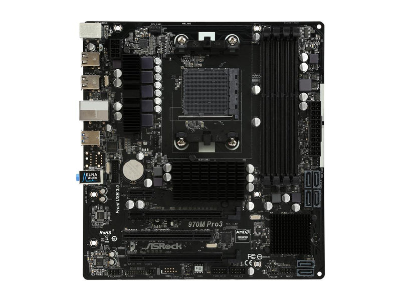 ASRock 970M Pro3 AM3+/AM3 AMD 970 + AMD SB950 6 x SATA 6Gb/s USB 3.0 Micro ATX AMD Motherboard
