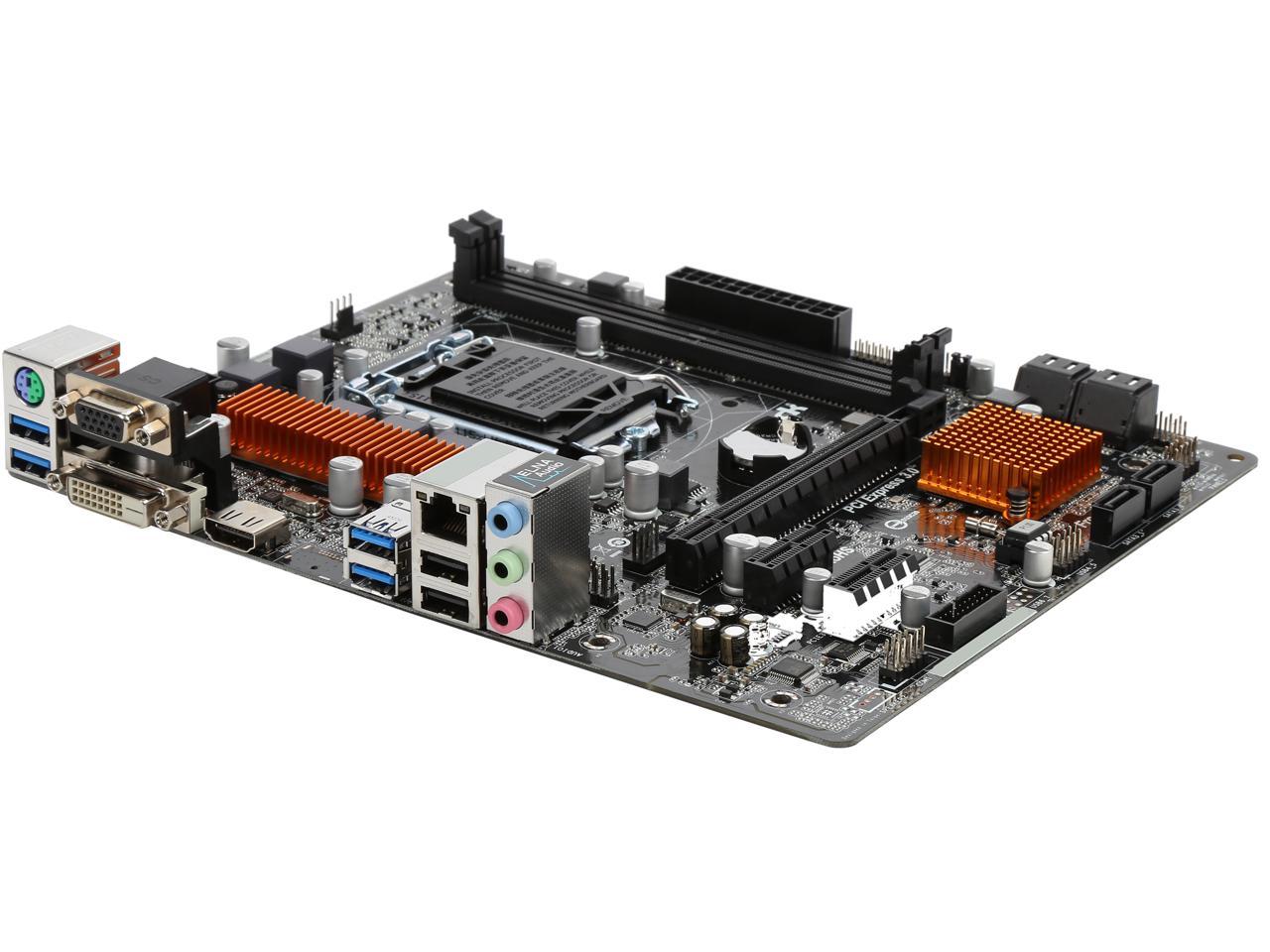 ASRock B150M-HDV LGA 1151 HDMI SATA 6Gb/s USB 3.0 Micro ATX Intel Motherboard