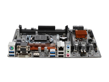 ASRock B150M-HDV LGA 1151 HDMI SATA 6Gb/s USB 3.0 Micro ATX Intel Motherboard