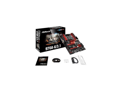 ASRock 970A-G/3.1 AM3+/AM3 AMD 970 SATA 6Gb/s USB 3.1 USB 3.0 ATX AMD Motherboard