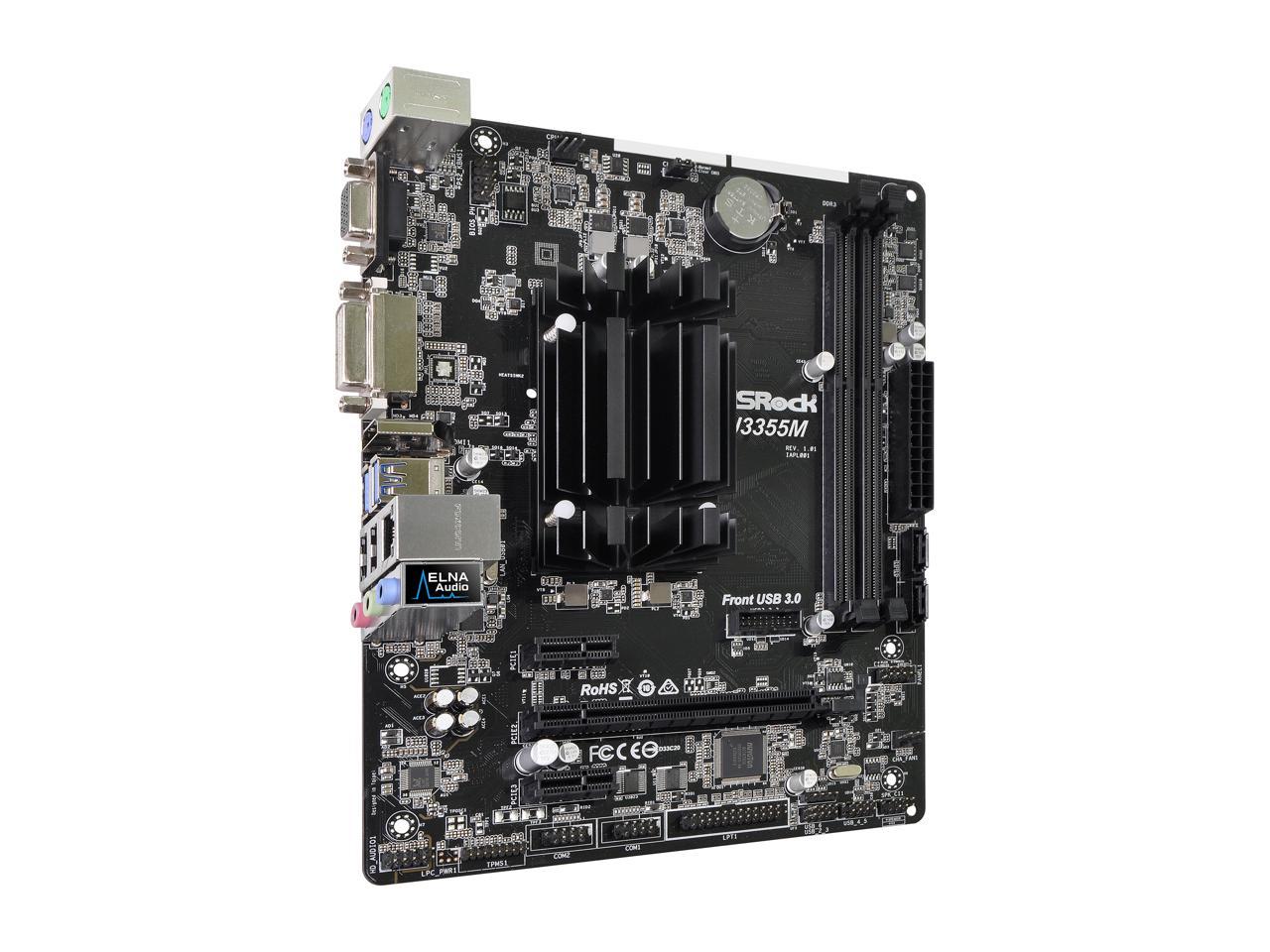 ASRock J3355M Intel Dual-Core Processor J3355 (up to 2.5GHz) Micro ATX Motherboard / CPU Combo