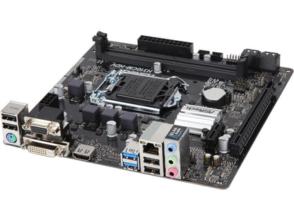 ASRock H310CM-HDV LGA 1151 (300 Series) Intel H310 HDMI SATA 6Gb/s USB 3.1 Micro ATX Intel Motherboard