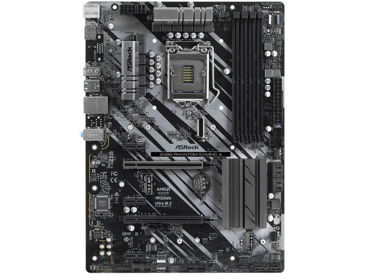 ASRock Z490 Phantom Gaming 4 LGA 1200 Intel Z490 SATA 6Gb/s ATX Intel Motherboard