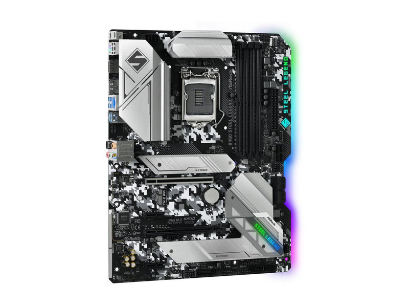 ASRock B460 STEEL LEGEND LGA 1200 Intel B460 SATA 6Gb/s ATX Intel Motherboard