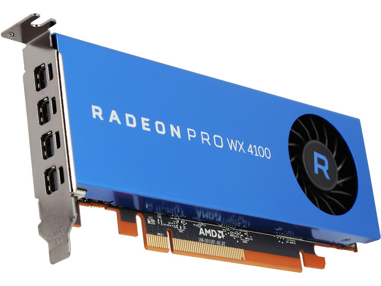 Radeon Pro WX 4100 100-506008 4GB 128-bit GDDR5 Low Profile Workstation Video Card