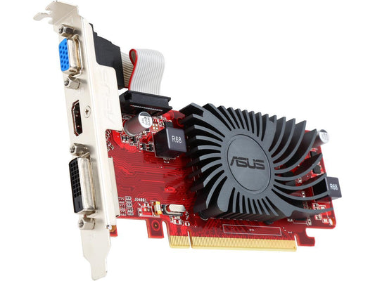 ASUS Radeon HD 6450 DirectX 11 EAH6450 Silent/DI/1GD3(LP) 1GB 64-Bit DDR3 PCI Express 2.1 HDCP Ready Low Profile Ready Video Card